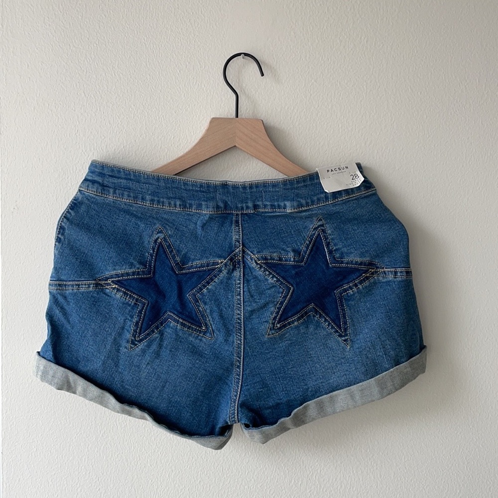 PacSun Star Denim High Rise Short 28